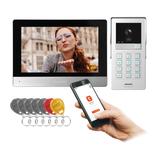 Wideodomofon jednorodzinny szyfrator Full HD Tuya brama furtka RFID WiFi