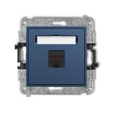 ICON Mechanizm gniazda komputerowego pojedynczego 1xRJ45, kat. 5e, 8-stykowy navy blue