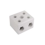 Złączka gwintowa porcelanowa 16mm² 2‑tory biała z 1 otworem montażowym CPO‑30A‑2P 80732516 SIMET