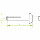 KMW6x40 Kołek metalowy