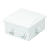 Puszka 80 x 80 x 40 klik, 6 dławików, IP 44