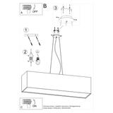 Sollux Żyrandol SANTA 120 biały SL.0781