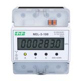 Wskaźnik zużycia energii elektrycznej 3-fazowy 3x400 VAC 100 A 4 moduły NEL-03-100 F&F