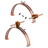 AN-15P/CU/-N Uchwyt gąsior.rozsuw.Z-zatrz. H=3,5cm /CU/ brązowy