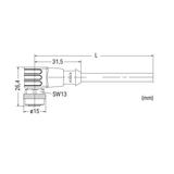 przewód do czujników/el.wykonawczych gniazdo kątowe M12/wolny koniec 1,5m