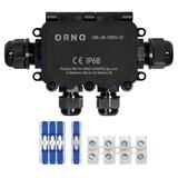 Puszka natynkowy HD IP68, 0,5-6,0mm2 ,2 dławnice M20, 2 dławnice M16, układ T OR-JB-13815/4T ORNO
