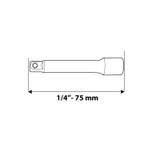 Przedłużka 1/4", 75 mm