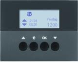 BERKER K.1 Żaluzjowy łącznik czasowy z wyświetlaczem do sterowania żaluzjami antracyt 85741175 HAGER