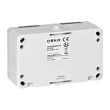 Gniazdo podwójne natynkowe 2x schuko IP54 biało-czarne AQUATIC MINI OR-OE-7306(GS)/WB ORNO