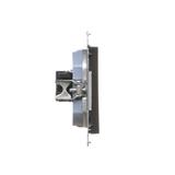 Simon 55 Gniazdo komputerowe RJ45 kategoria 5e + telefoniczne RJ12 Czarny mat T5F.01/149 KONTAKT