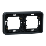 Mureva podstawa podtynkowa podwójna pozioma antracyt MUR34101 SCHNEIDER