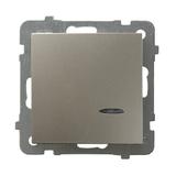 AS Łącznik kontrolny z podświetleniem niebieskim - kolor satyna light