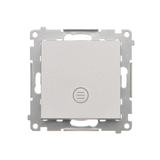 Simon 55 Łącznik krzyżowy z podświetleniem LED – podświetlenie jakW łączniku pojedynczym szybkozłączka Aluminium mat TW7L.01/X/143 KONTAKT