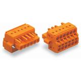 wtyk sprężynowy ras. 5,08mm 4-torowy pomarańczowy