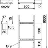 LCIS 630 6 A2, Drabina kablowa