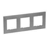 Niloe Step Ramka Potrójna 3X- Kolor Stalowy 863493 LEGRAND