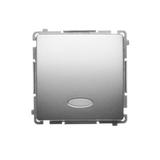 Simon Basic Przycisk dzwonek z podświetleniem LED 10A szybkozłączka satynowy