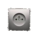 Simon Basic Gniazdo wtyczkowe z uziemieniem 16A 250V szybkozłączka stal inox BMGZ1C.01/21 BMGZ1c.01/21 KONTAKT