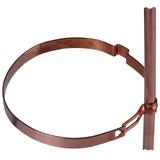 Wspornik do drutu 8 mm z obejmą PS do rury spustowej, Cu