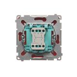 Simon Basic Łącznik dwubiegunowy 10A 250V szybkozłączka czerwony BMW2.01/22 KONTAKT
