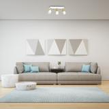 Milagro plafon (reflektorki) Jocker /Gold  3xGU10 biało/złoty MLP6130