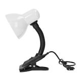 LATSA, lampa biurkowa z klipsem, 40W, E27, stal + tworzywo, biała DL-3/W ORNO
