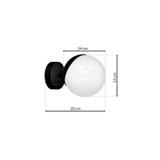Milagro kinkiet Sfera Black E14 MLP8854