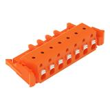 1-przewodowe gniazdo przycisk Push-in CAGE CLAMP pomarańczowa /25szt./ 2231-707/037-000 WAGO