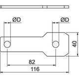 AB EX ISG S M12 Wspornik łączeniowy
