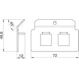MTM2F, PŁYTKA WSPORNIKA