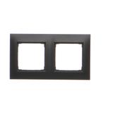 Simon 54 Premium Ramka 2-krotna PREMIUM do puszek karton-gips IP20 / IP44 czarny DRK2/49 KONTAKT