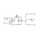 złączka z przekaźnikiem minaturowym 115V AC 1p