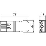 BT-S4 GST18i3 SW Część gniazda, 3-polowa