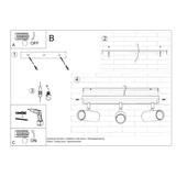Sollux Plafon DIREZIONE 3 czarny SL.0501