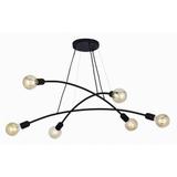 TK-Lighting lampa wisząca Helix 6xE27 max 60W czarna