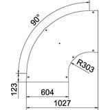 LBD 90 600 R3 FS Pokrywa łuku 90°