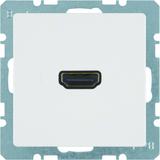 BERKER Q.x Gniazdo HDMI biały aksamit 3315426089 HAGER