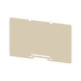 WTW 160X100 WF10/WF12 Płyta separacyjna (terminal), Płyta zamykająca i pośrednia, 160 mm x 100 mm, Ciemnobeżowy /20szt./ 1314420000 WEIDMÜLLER