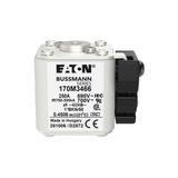 FUSE 250A 690V 1*BKN/50 AR UC Wkładka szybka 250A AC 690V rozmiar 1 aR IEC UL 170M3466 EATON