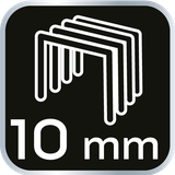 Zszywki typ J, 10 mm, 1000 szt.