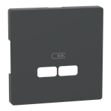 Merten, D-Life, płytka centralna gniazda ładowania USB, antracyt