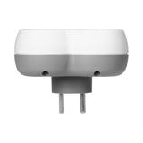 Rozgałęźnik 4x2P+Z biało-szary OR-AE-13240 ORNO