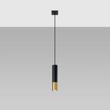 Sollux Lampa wisząca LOOPEZ 1 czarny/złoty SL.0952