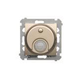 Simon 54 Łącznik z czujnikiem ruchu 20-500 W złoty mat DCR10T.01/44 KONTAKT