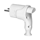 Wtyczka kątowa Uni-Schuko z wypychaczem 16A/250V, biała TP-05 ORNO