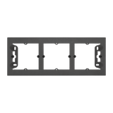 Simon 55 Puszka natynkowa 3-krotna do ramek LINE/DUO Wyokość: 40mm Grafitowy mat