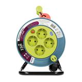 Przedłużacz bębnowy MINI 4 gniazda (Schuko) metalowy stojak polwinit H05VV-F 3x1mm2 długość 15m limo