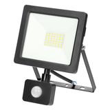 ALLED 30W Naświetlacz LED z PIR 2400lm IP44 4000K Alu+szkło FL/R-2 ORNO