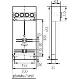 Tablica licznikowa TL-1F/3F-4X25A 10.8 OPATÓWEK