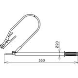 Drążek rozładowujący z elektrodą zawieszaną